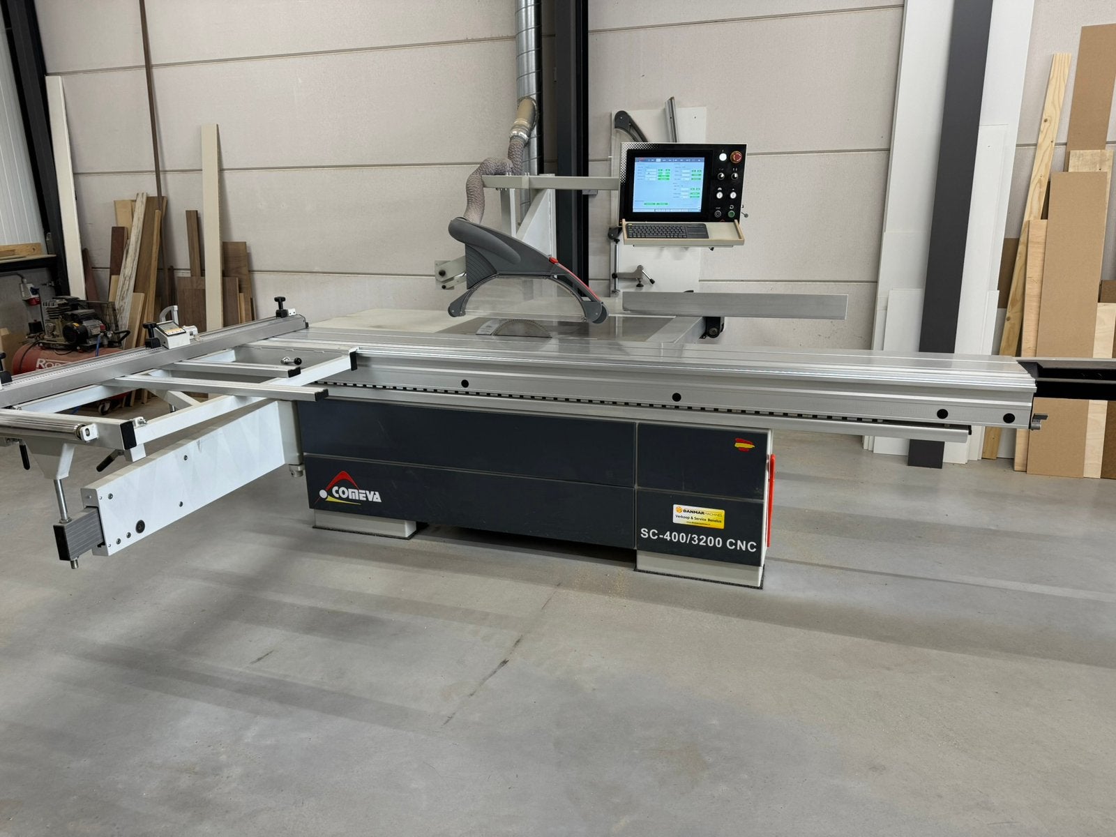 Comeva sc-400/3200 cnc formaatzaag, Ophalen, Zo goed als nieuw, 1200 watt of meer, 70 mm of meer
