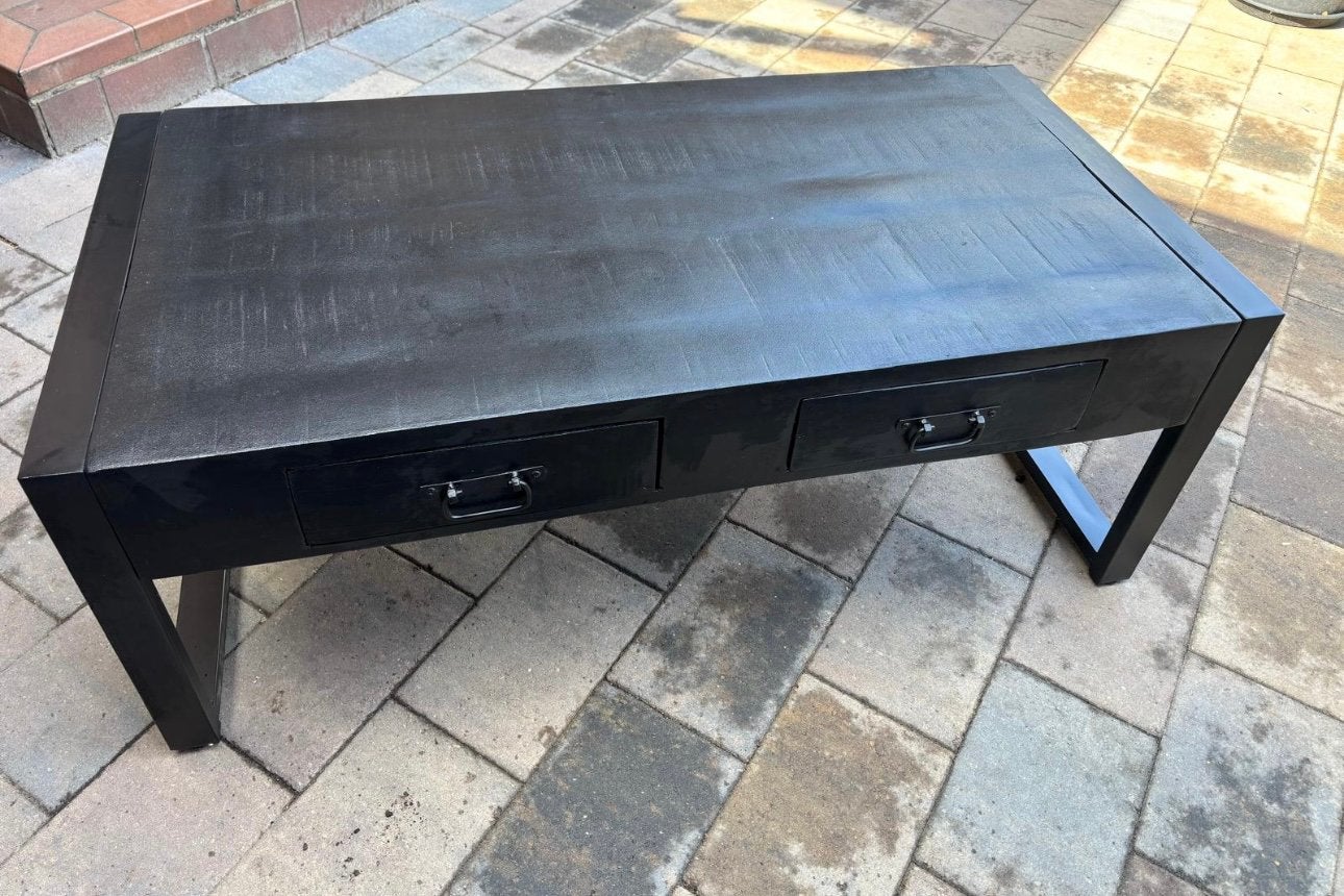 Mango houten salontafel, Ophalen, 100 tot 150 cm, Rond, 50 tot 100 cm