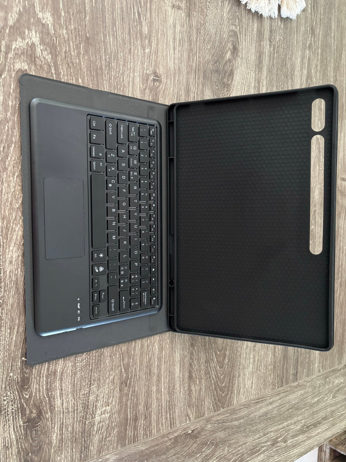 Hoes met toetsenbord voor Samsung Tab S8/S9/S10 Ultra, Verzenden, Nieuw, Bescherming voor- en achterkant
