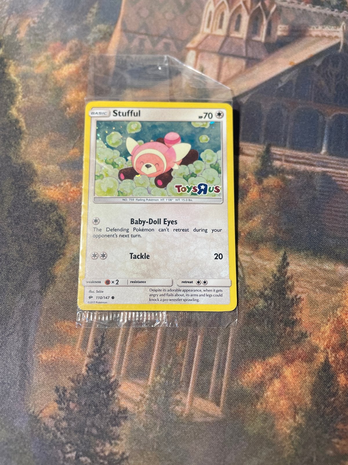 Stufful Burning Shadows ToysRUs Promo 110/147 Pokémon Kaart, Ophalen of Verzenden, Nieuw, Losse kaart