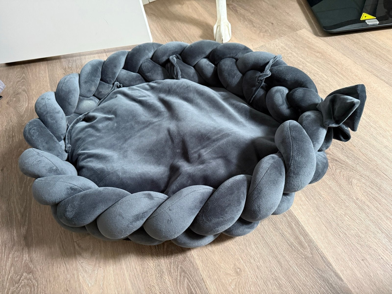 Babynest antraciet velvet Babyrace, Ophalen, Zo goed als nieuw