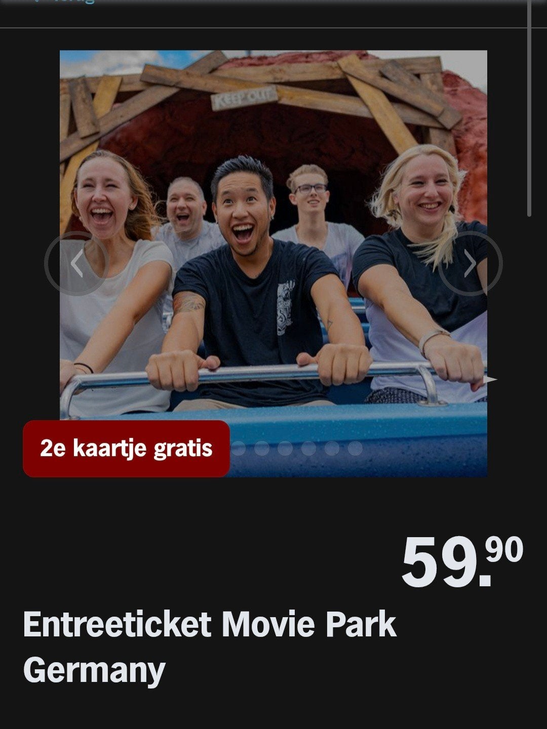 MOVIEPARK / Movie Park Germany 2e kaartje gratis (AH Actie), Tickets en Kaartjes, Overige typen