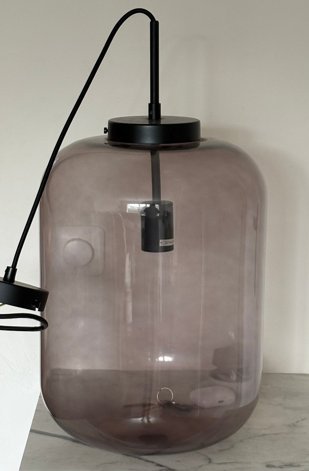 KARWEI hanglamp Juno XXL - rookglas, Ophalen, Zo goed als nieuw