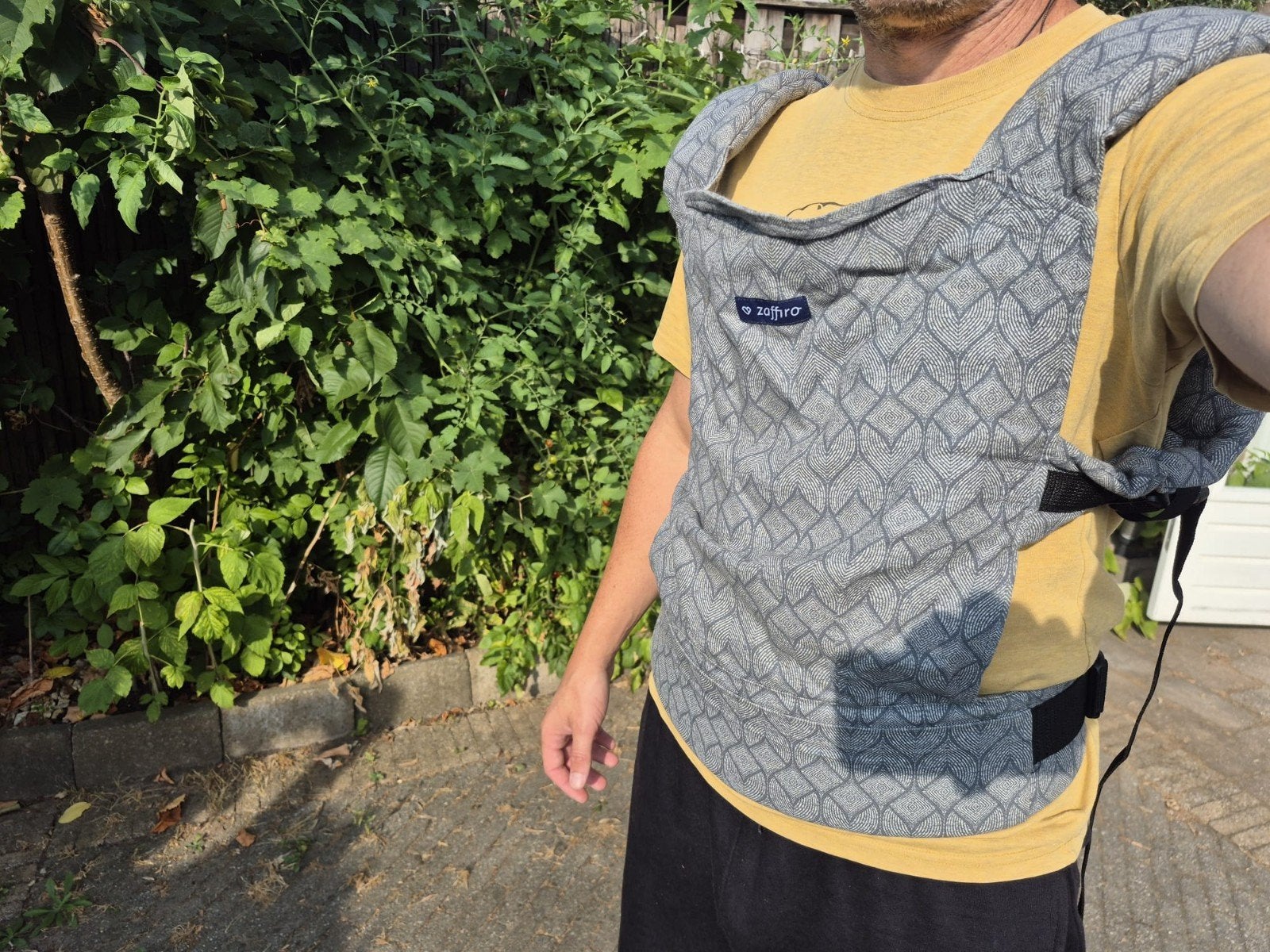 Zaffiro Draagzak Grijs/Wit - Zo goed als nieuw, Kinderen en Baby's, Ophalen