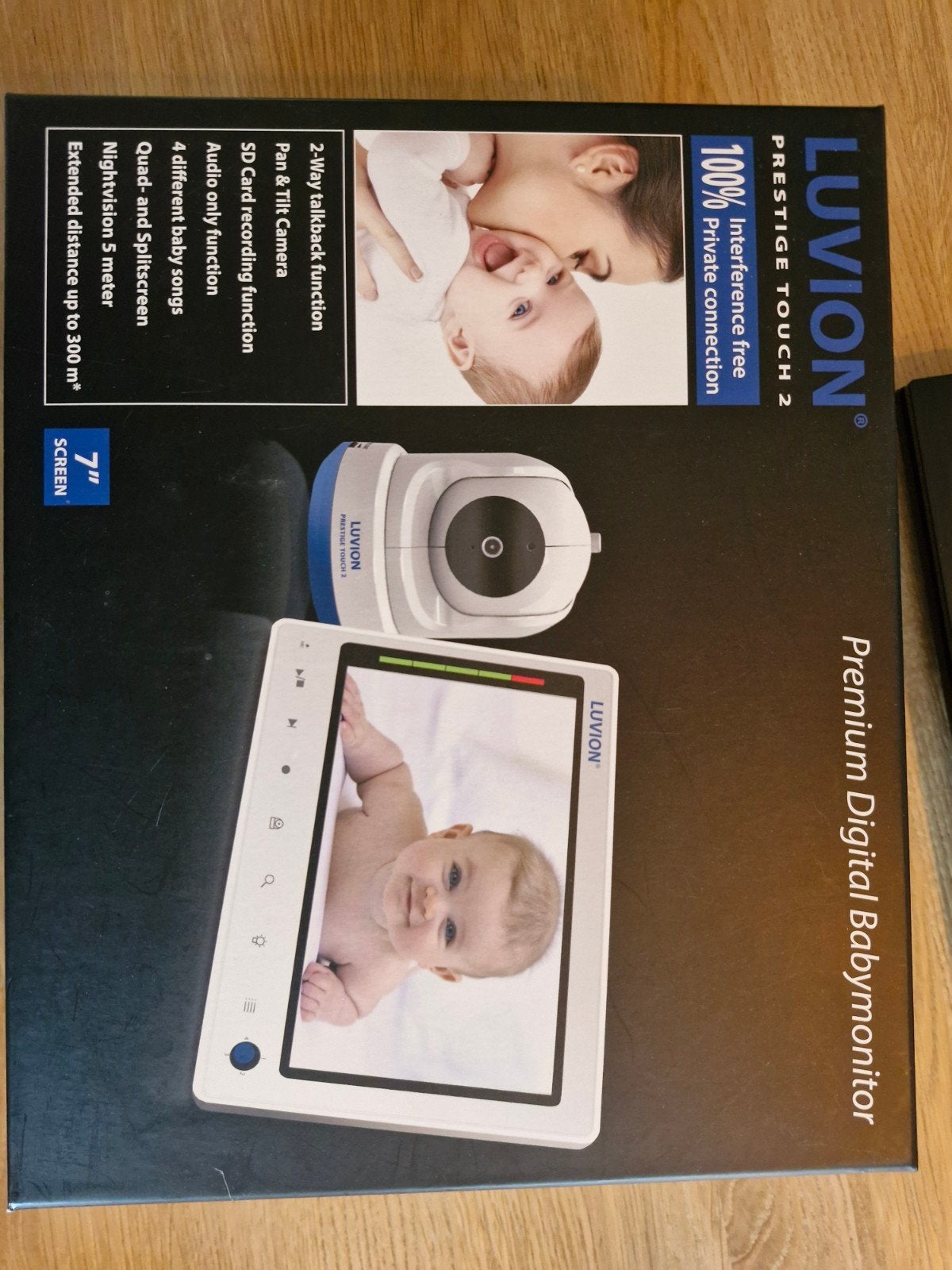Luvion Prestige Touch 2 Premium Digitale Babyfoon, Ophalen, Gebruikt, Minder dan 100 meter, Camera