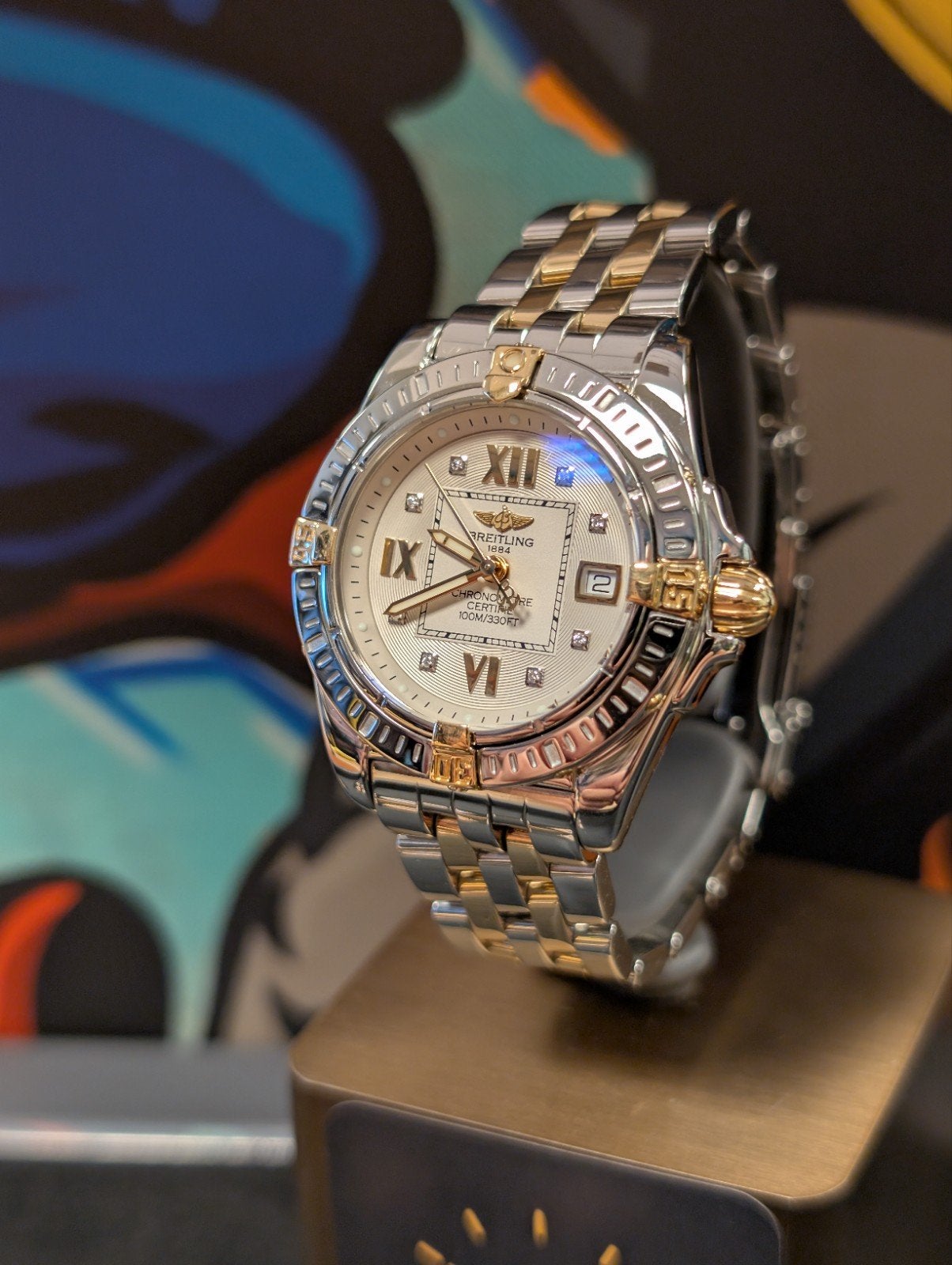 Breitling Cockpit Lady 32mm, Ophalen of Verzenden, Zo goed als nieuw, Goud