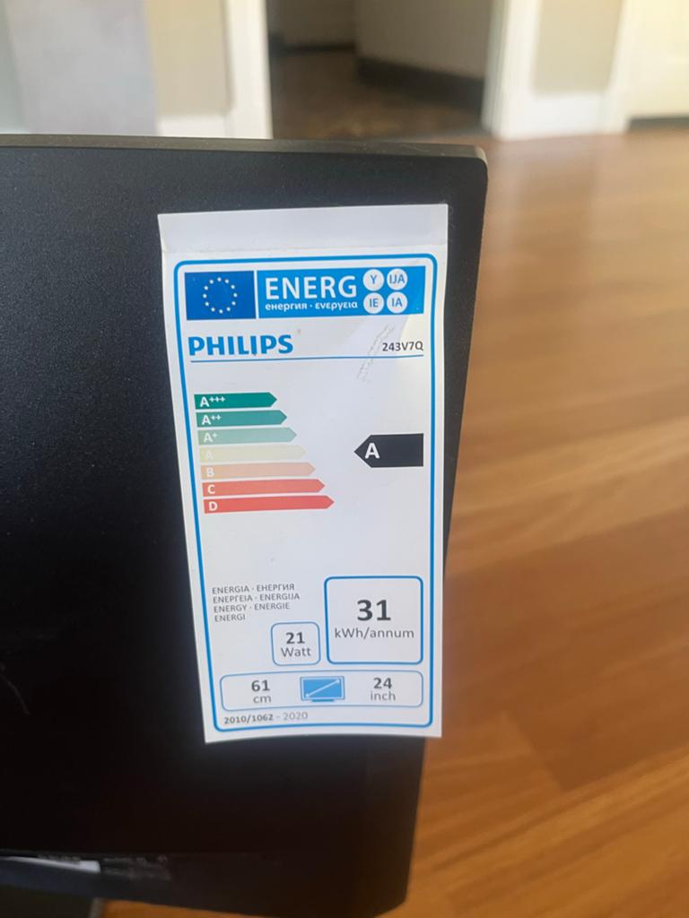 2x Philips 24 inch monitoren + ACT docking station, Ophalen of Verzenden, Gebruikt, Full HD, HDMI