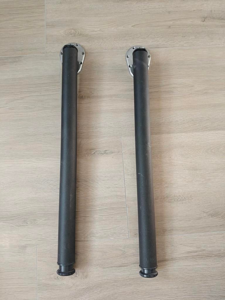 2x Zwarte tafelpoten, inklapbaar, verstelbaar, Auto diversen, Dakdragers, Gebruikt, Ophalen