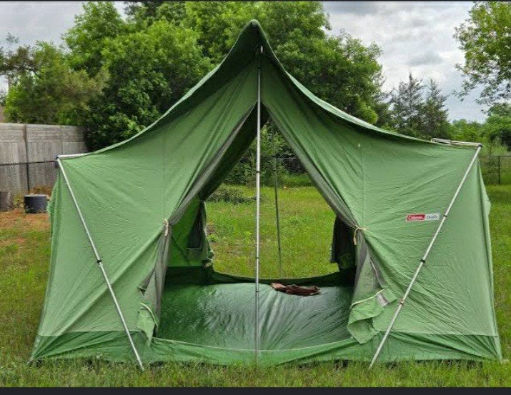 Vintage bungalow tent 4 persoon retro tent, Ophalen, Gebruikt, Tot en met 4