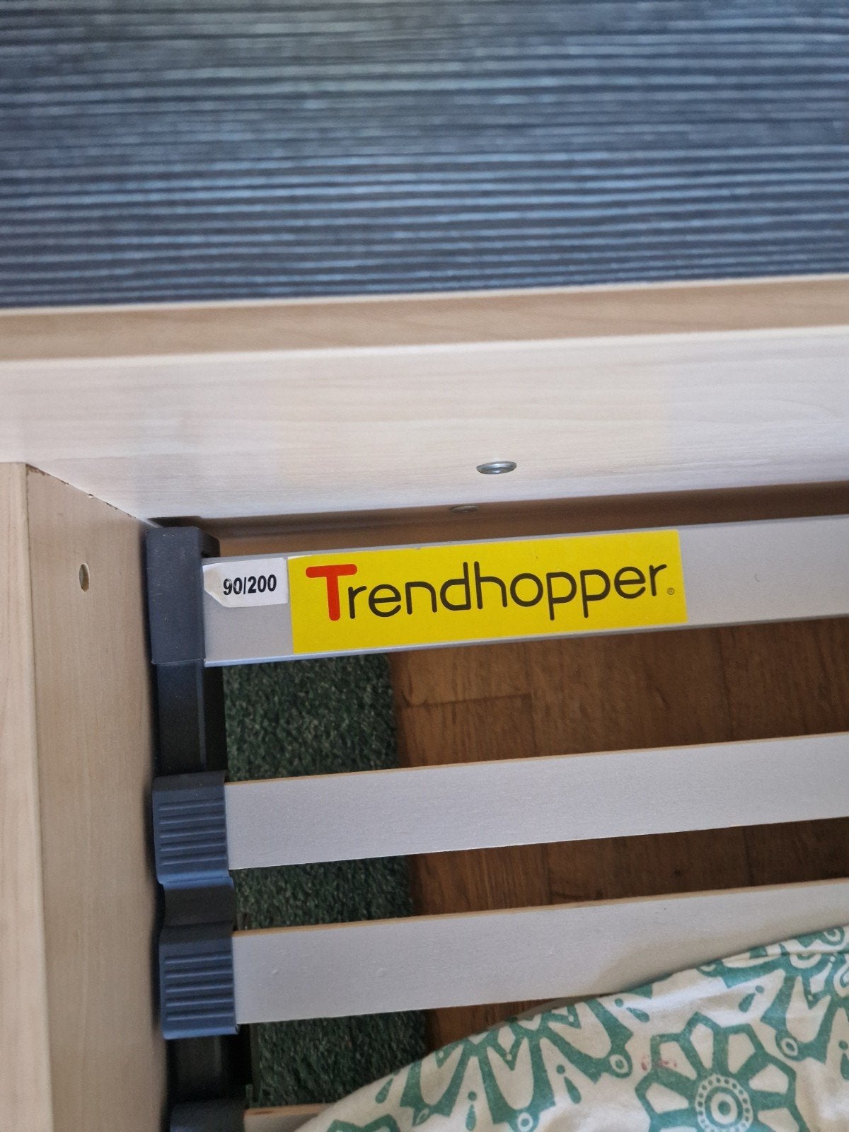 Eenpersoonsbed Trendhopper 90x200 cm met lattenbodem, Gebruikt, 90 cm, Ophalen of Verzenden, 200 cm