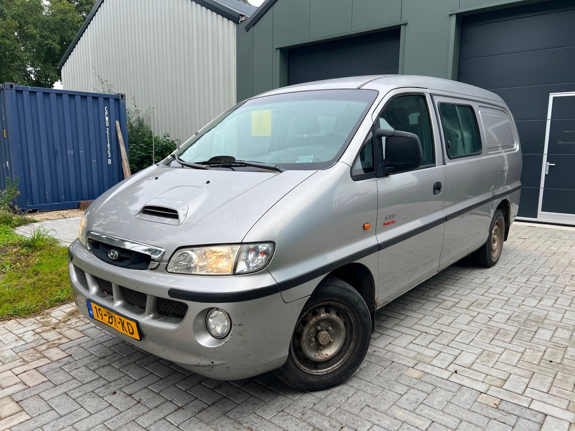 Hyundai H 200 2.5 CRDi Luxe lang DC Airco, Auto's, Achterwielaandrijving, 700 kg, Bedrijf, 6 stoelen