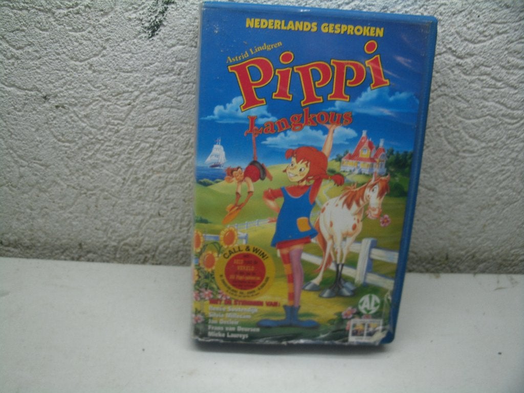 vhs 153a pippi langkous, Ophalen of Verzenden, VHS