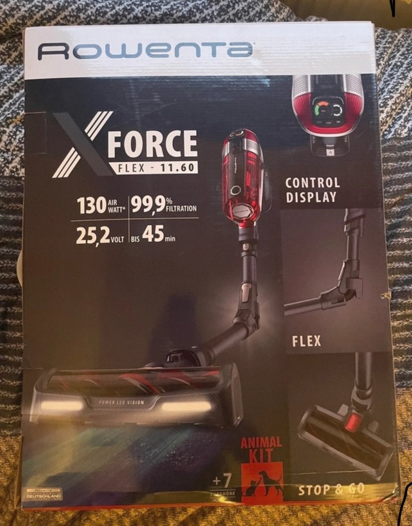 Rowenta X-Force Flex 11.60 Animal Kit Steelstofzuiger, Minder dan 1200 watt, Reservoir, Steelstofzuiger, Ophalen