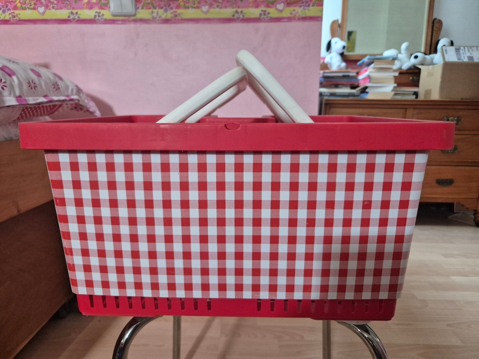 Vrolijke stevige rode fietskrat: My Basket, Fietsen en Brommers, Fietsaccessoires | Aanhangers en Karren, Minder dan 20 kg, My Basket