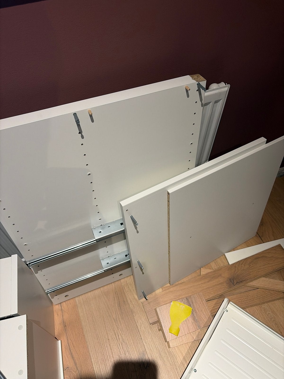 Komplement IKEA Pax kast verdeler wit 75-100x58cm, Ophalen, 50 tot 100 cm, Zo goed als nieuw, Minder dan 100 cm