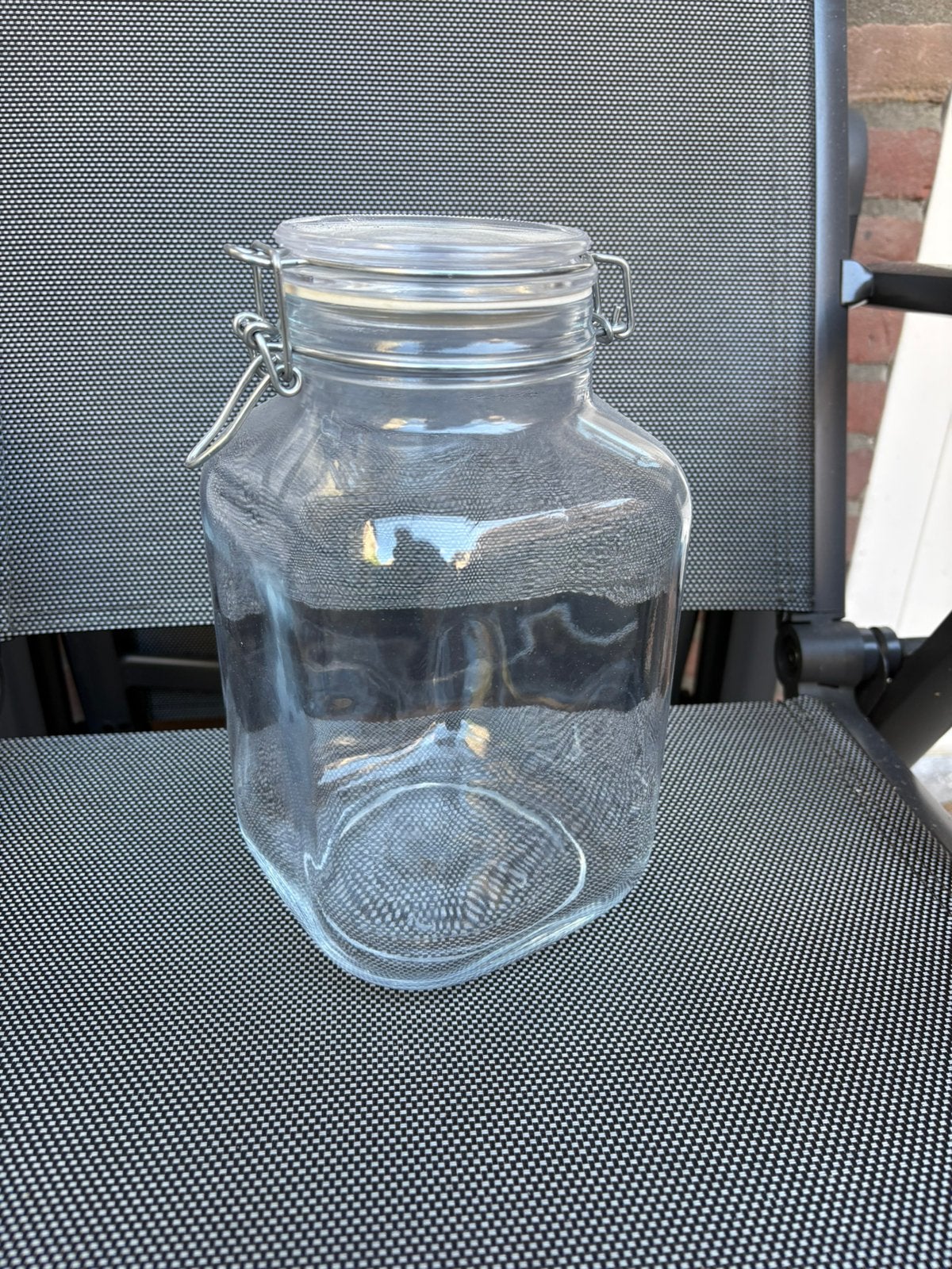 4x glazen pot, Ophalen, Zo goed als nieuw, Glas, Pot, Bus of Blik