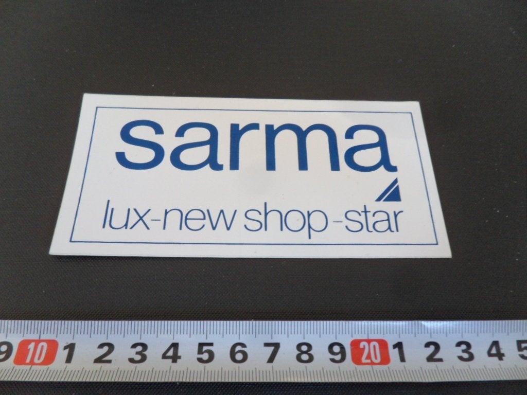 sticker logo SARMA lux-new shop-star, Ophalen, Zo goed als nieuw