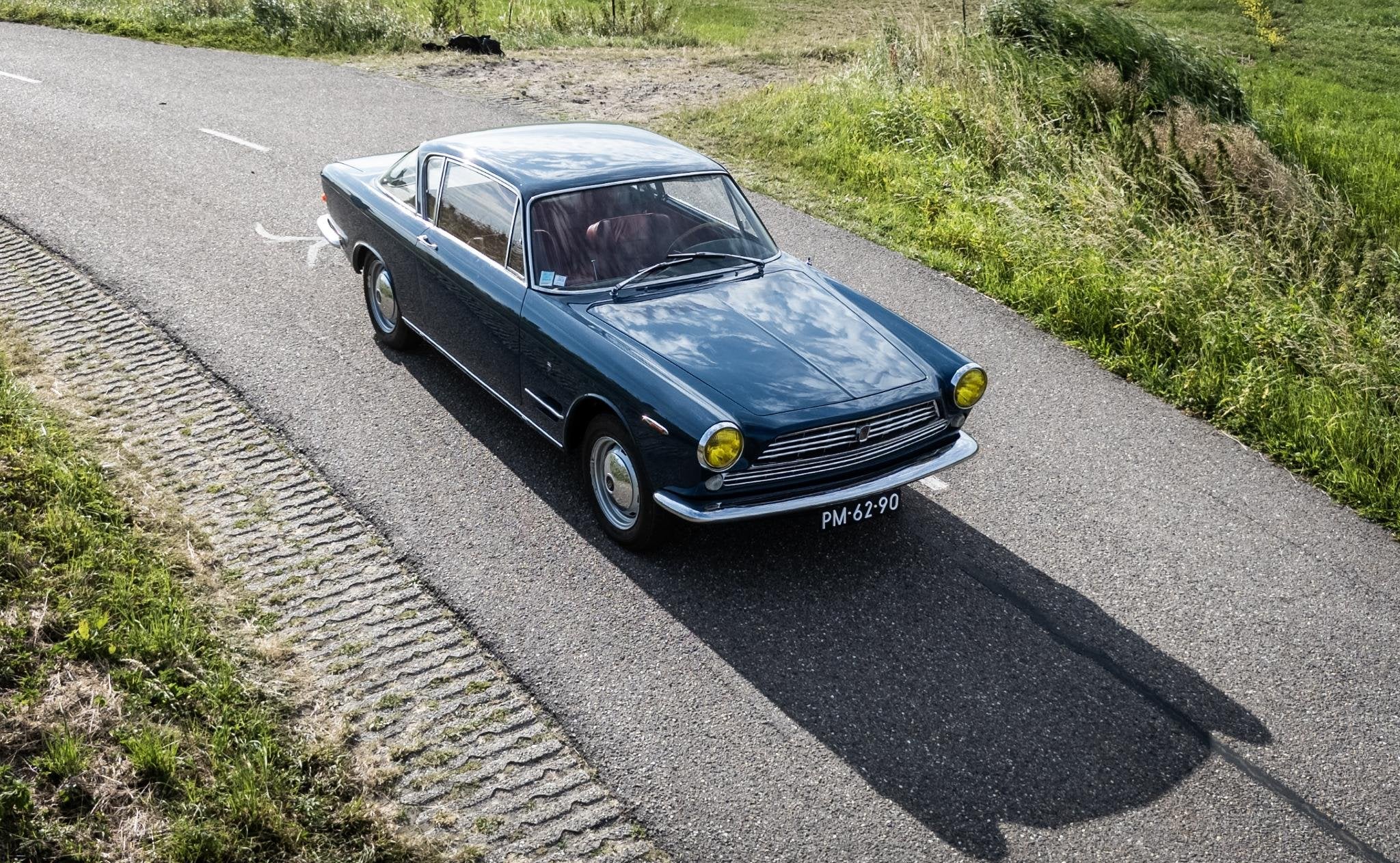 Fiat 2300 s Abarth Roestvrije Italiaanse GT met unieke Parij, Handgeschakeld, 2279 cc, Geïmporteerd, Coupé
