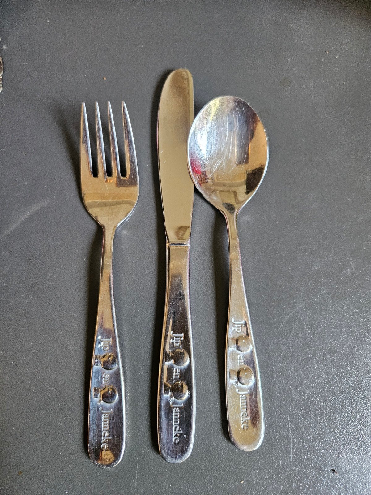 Jip en Janneke Bestekset (3-delig), Ophalen, Rvs of Chroom