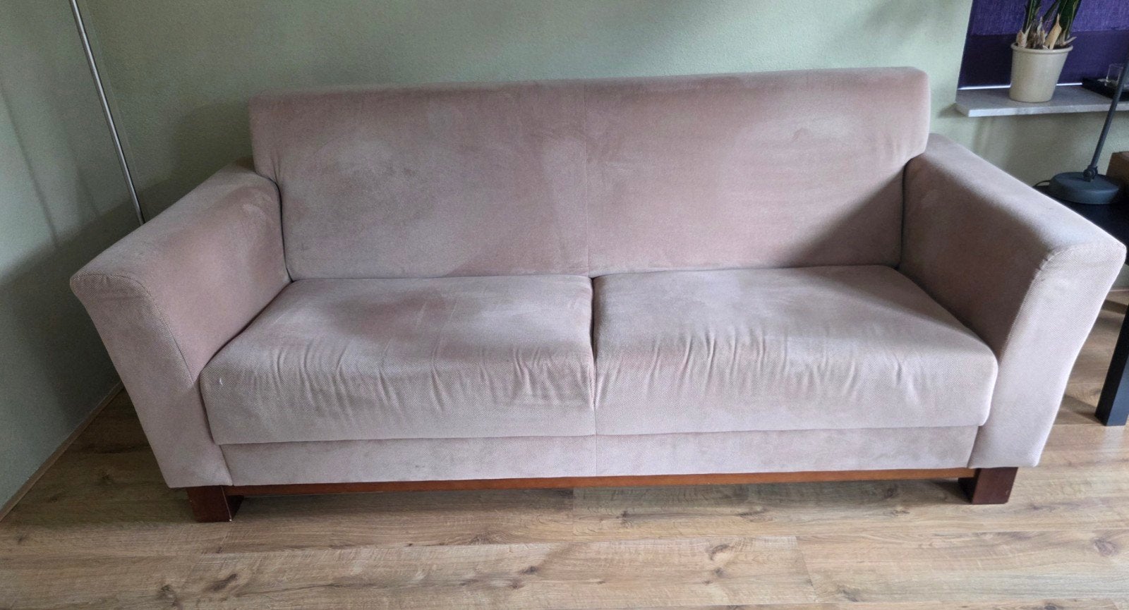 Bankstel + stoel (gratis af te halen), Huis en Inrichting, Banken | Bankstellen, Ophalen, Gebruikt, 150 tot 200 cm, Tweepersoons