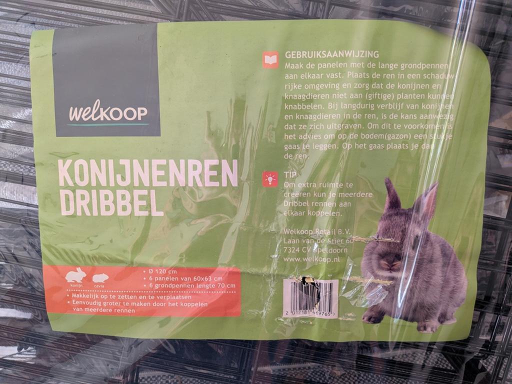 Hondenren/konijnenren. Ideaal voor de camping., Eén persoon, Ticket of Toegangskaart