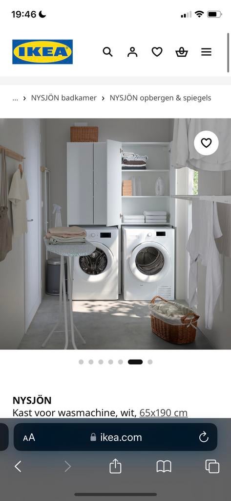 IKEA Wasmachinekast, Huis en Inrichting, Zo goed als nieuw, Minder dan 100 cm, 25 tot 50 cm, 50 tot 100 cm
