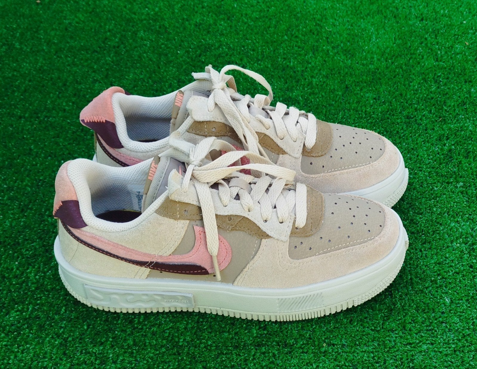 Nike Air Force 1 Fontanka "Rattan" - Maat 38, Wit, Nike, Ophalen of Verzenden, Nike