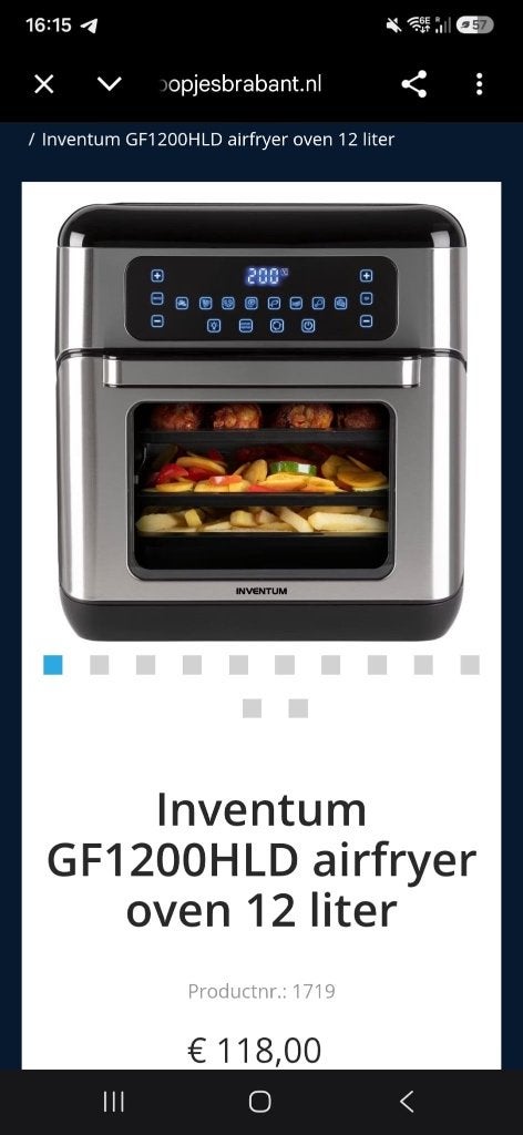 Airfryer Oven, Ophalen of Verzenden, Gebruikt, Airfryer