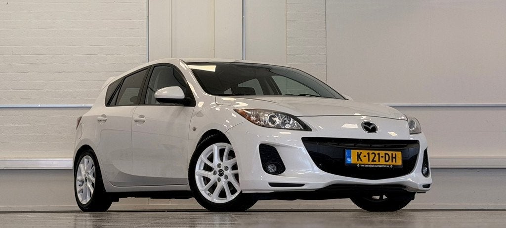 Mazda 3 1.6i TS Cruise control Dakspoiler 17" LM velgen Mooi, Auto's, Mazda, Voorwielaandrijving, Euro 5, Stof, Gebruikt