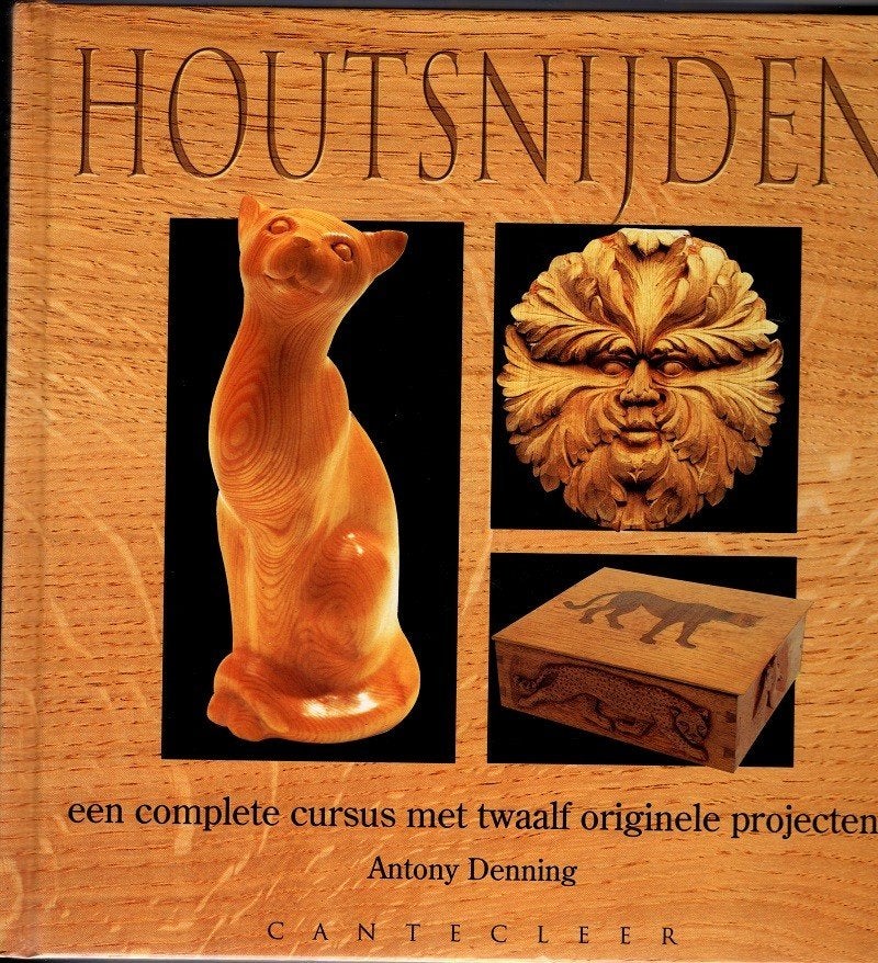 Houtsnijden,  cursus met 12 projecten, Nieuw, Ophalen of Verzenden, Houtbewerking, Anthony Denning