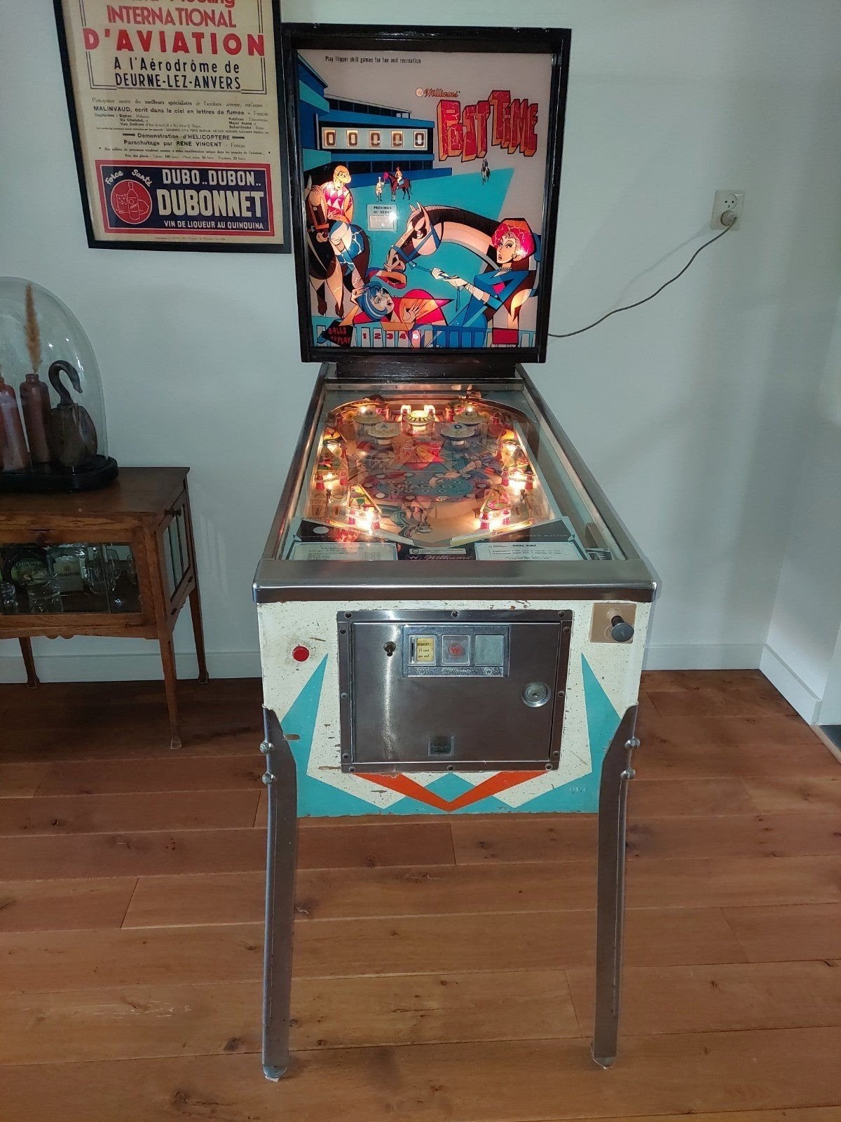 Te koop: Williams Electronic post time flipperkast uit 1969, Ophalen, Gebruikt, Mechanisch, Williams