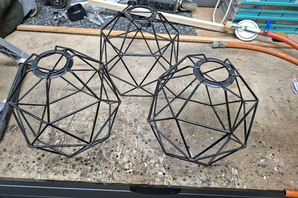 3 Ikea lampenkapjes, Huis en Inrichting, Lampen | Lampenkappen, Zwart, Ophalen of Verzenden, Zo goed als nieuw, Overige vormen