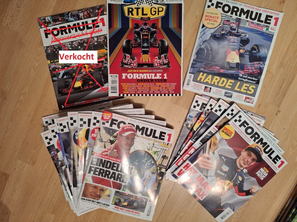 Formule 1 tijdschriften - 22 stuks totaal - ZGAN - T.E.A.B., Ophalen of Verzenden, Zo goed als nieuw, Sport en Vrije tijd
