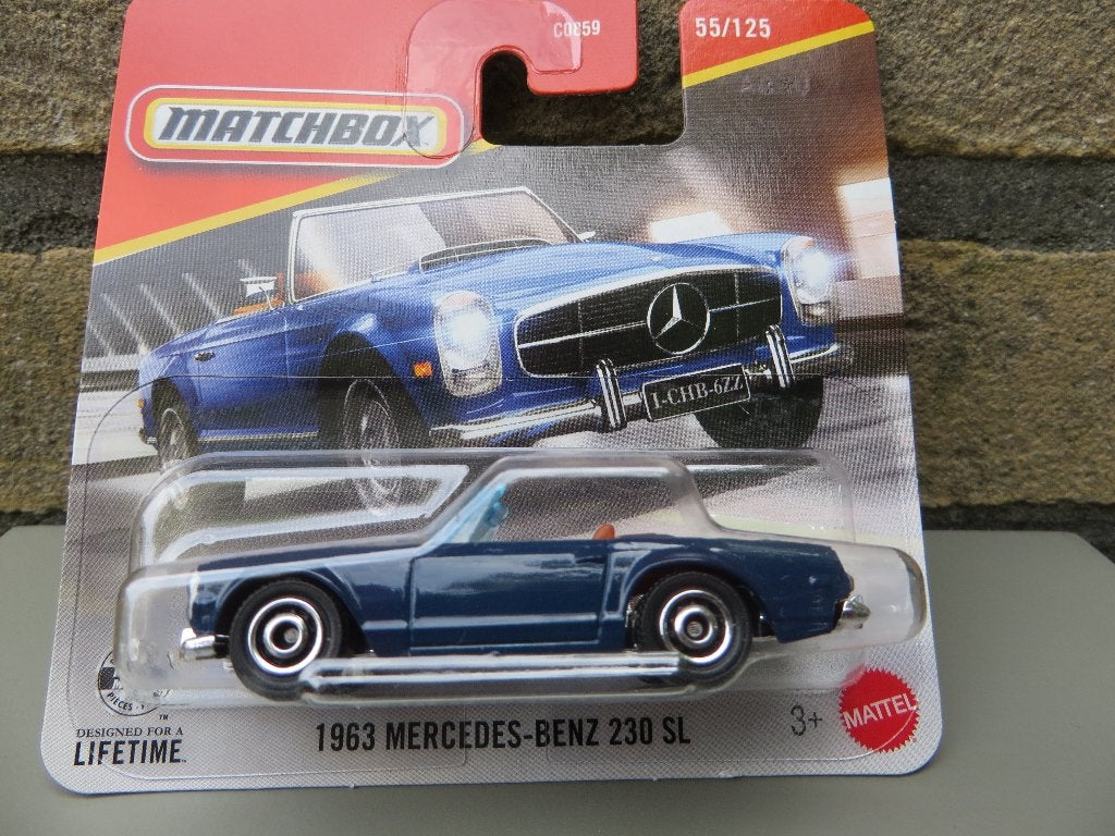 Matchbox 1963 Mercedes 230 SL blauw, Ophalen of Verzenden, Nieuw, Auto