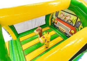 jumpdome amazone safari springkussen huren voor 132.46 pd, Verzenden, Zo goed als nieuw, Overige