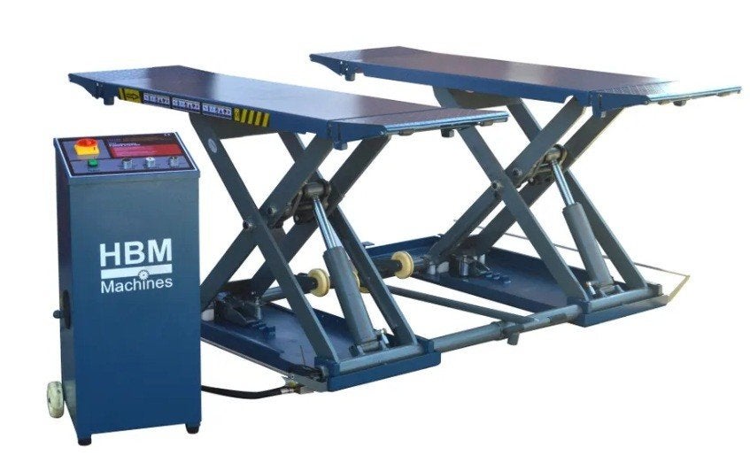 HBM 3 Ton PROFI autopoetsbrug 230 Volt NU GRATIS VERZENDING