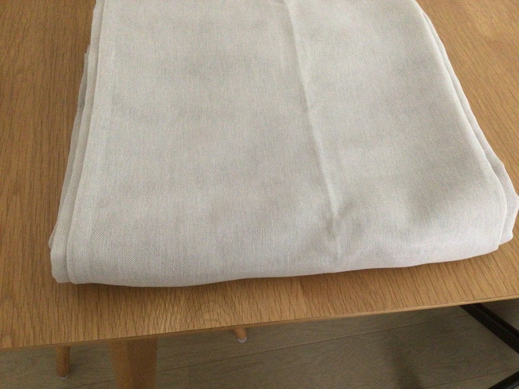 Nieuw 1 beige Angsfryle vitrage gordijn 300x300, Ophalen, 200 cm of meer, Beige, Nieuw