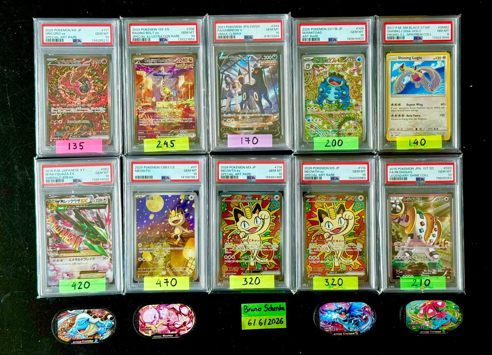 Pokémon PSA 10 Slabs for sale, Ophalen of Verzenden, Nieuw, Meerdere kaarten, Foil