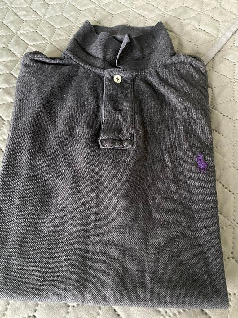 Polo Ralph Lauren Slim Fit Polo - Maat M, Ophalen of Verzenden, Zo goed als nieuw, Maat 48/50 (M), Grijs