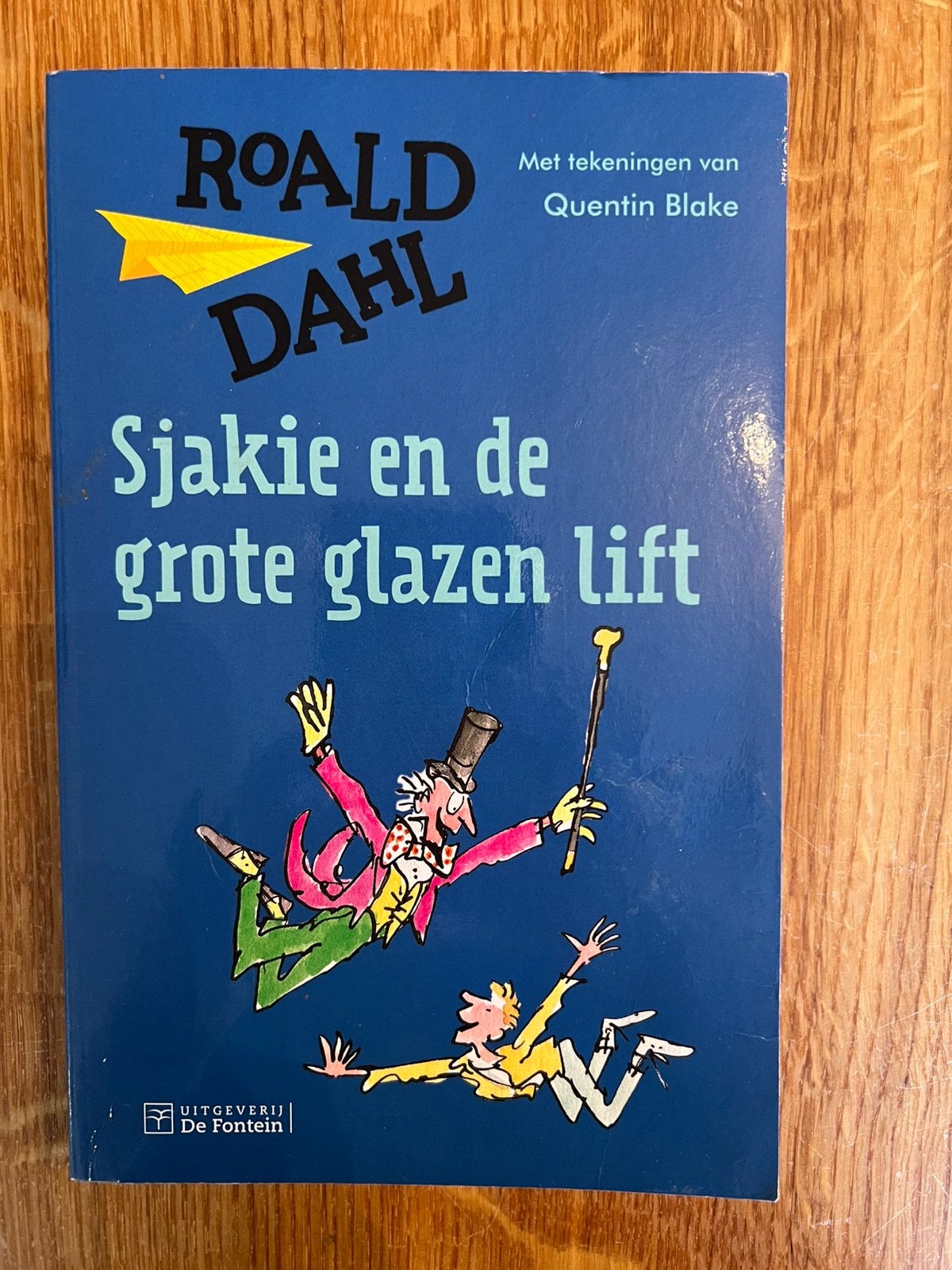 Sjaakie en de grote glazen lift - Roald Dahl, Ophalen of Verzenden, Zo goed als nieuw, Fictie algemeen
