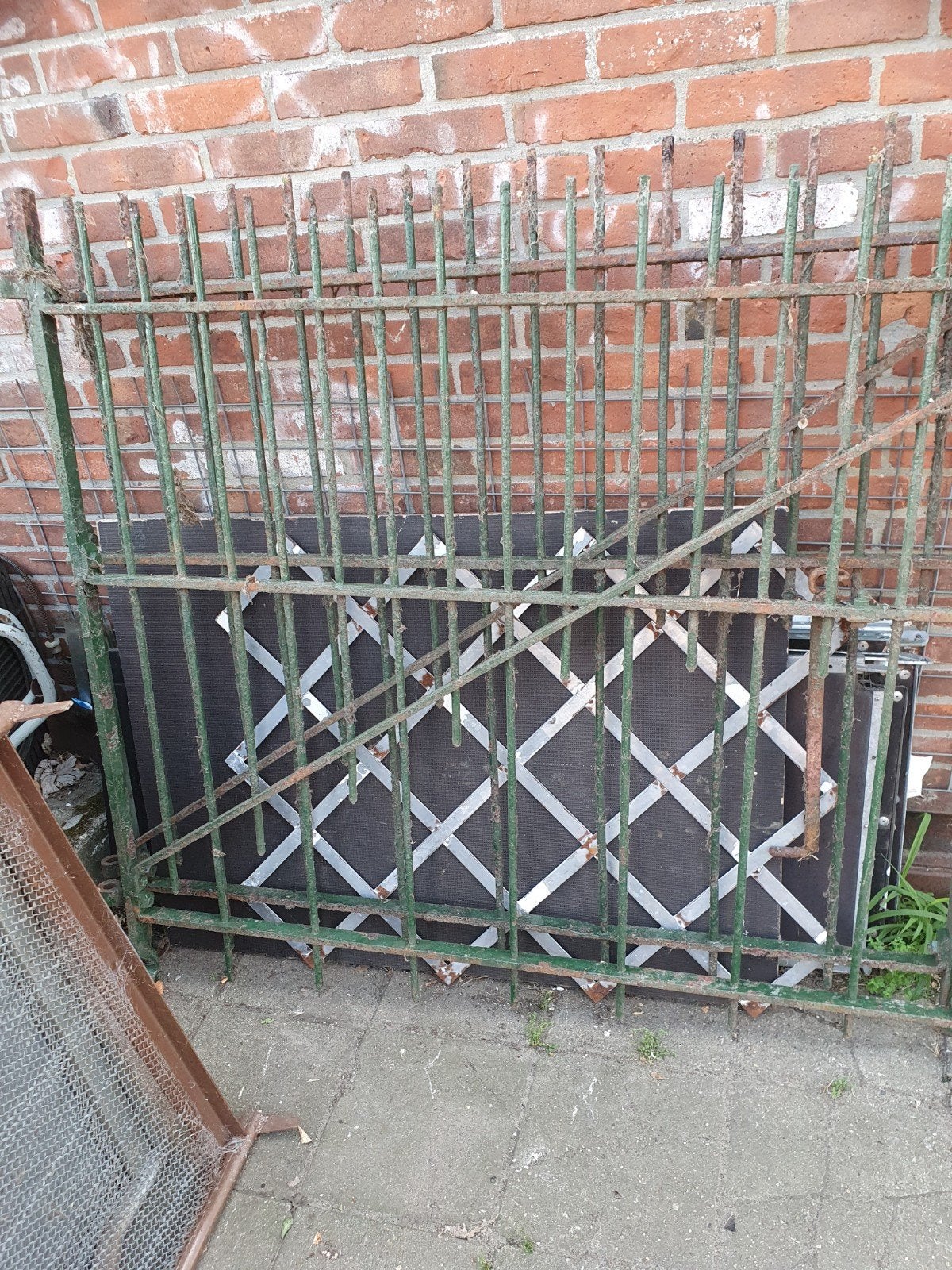antieke poort, Tuin en Terras, IJzer, 1 tot 2 meter, Gebruikt, Minder dan 3 meter
