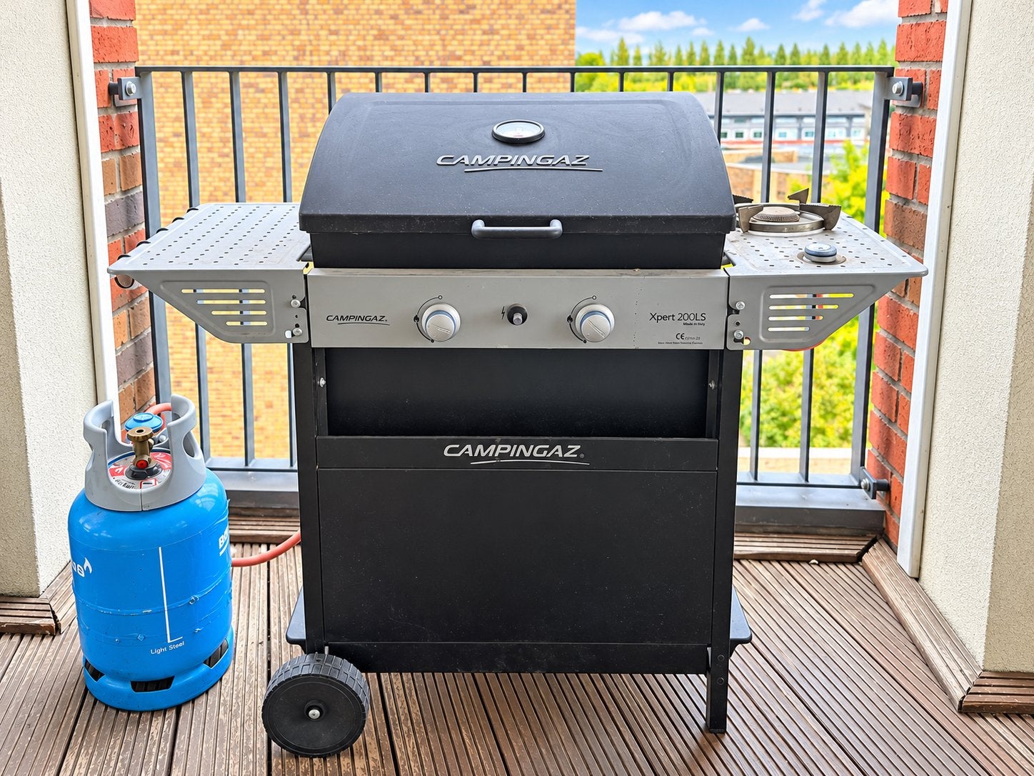 Campingaz Xpert 200 LS Gasbarbecue – Made in Italy, Ophalen of Verzenden, Gebruikt