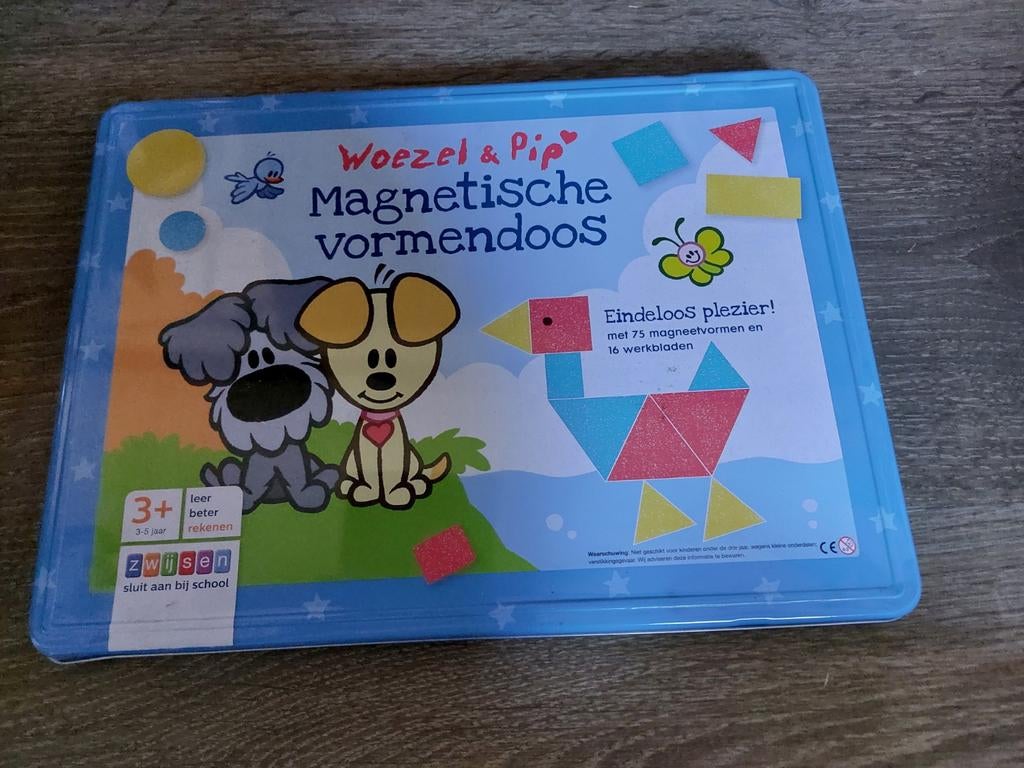 Magnetische vormendoos woezel en pip, Ophalen, Gebruikt, Puzzelen