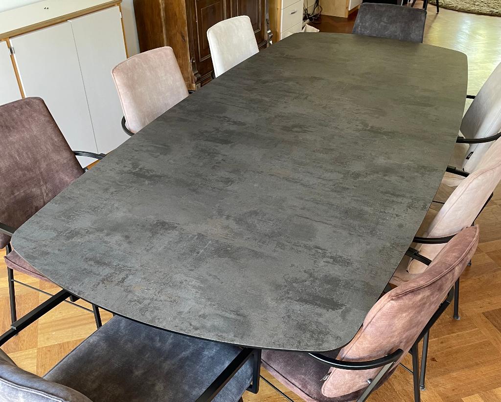 Eettafel van Henders en Hazel, Huis en Inrichting, Ophalen, 100 tot 150 cm, 200 cm of meer, Zo goed als nieuw