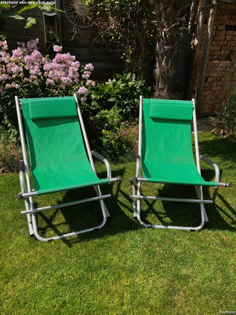 klapstoel voor strand of tuin, Ophalen, Gebruikt, Campingstoel