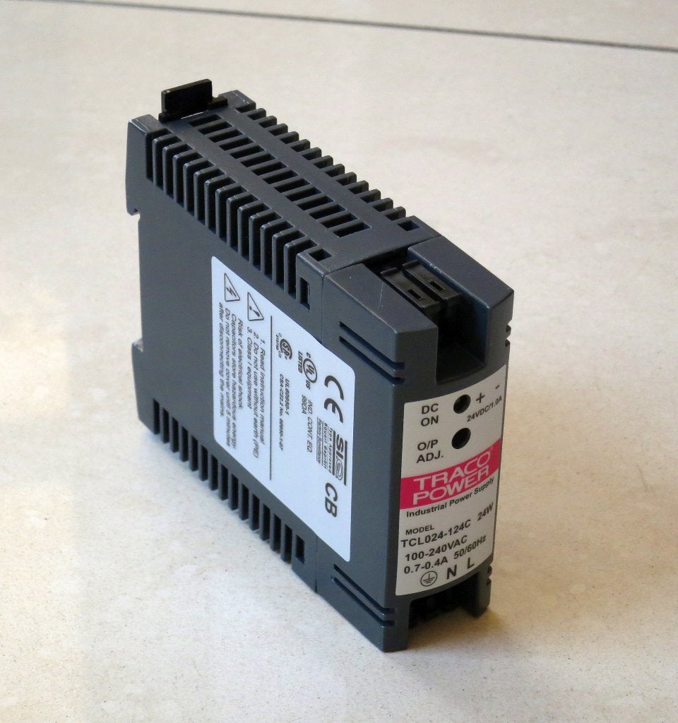 DIN rail industriële Traco DC voeding 24V 1A, nieuw, Ophalen of Verzenden, Nieuw