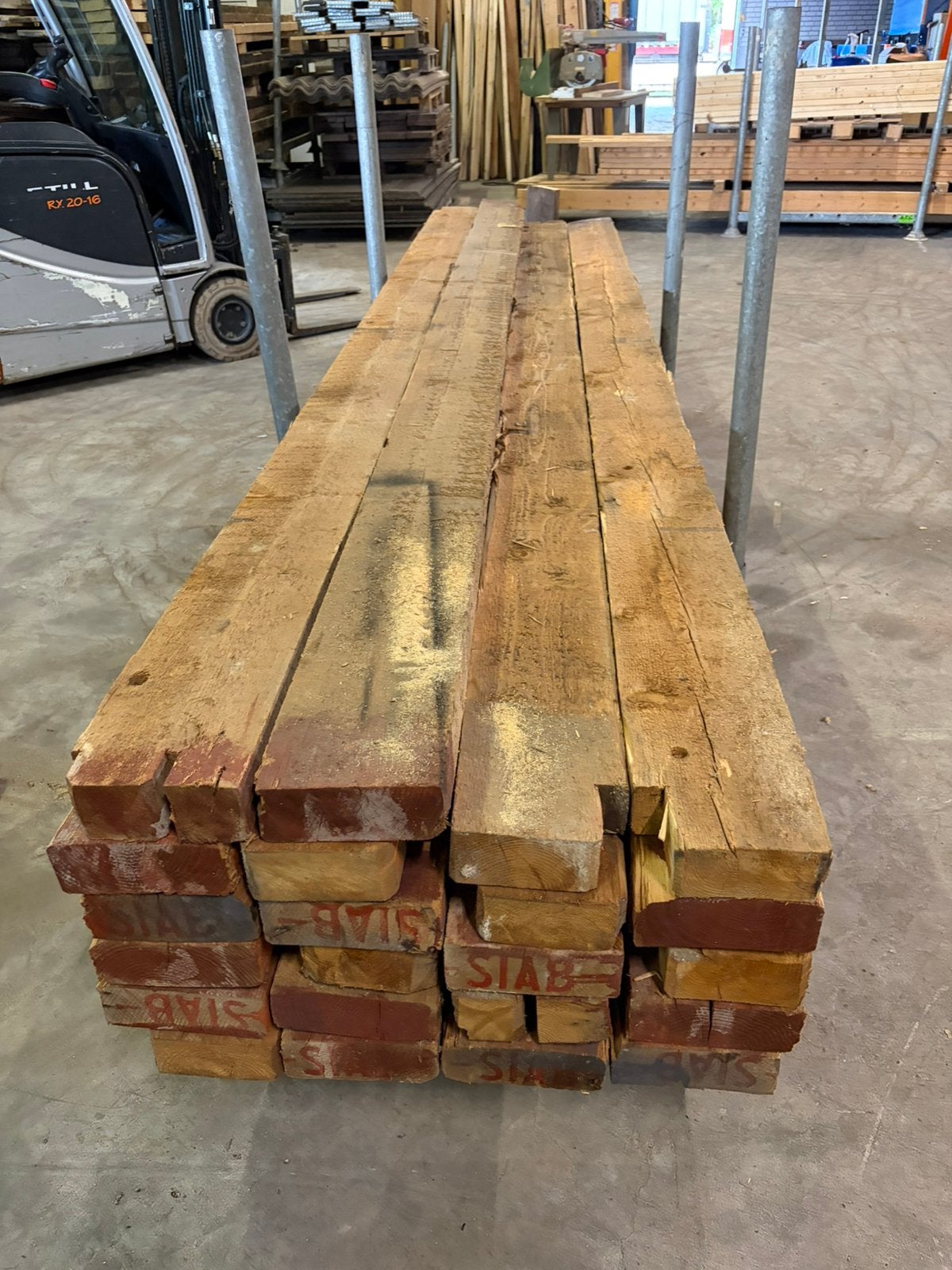 Houten balken, Ophalen, Gebruikt, Balk, Vuren