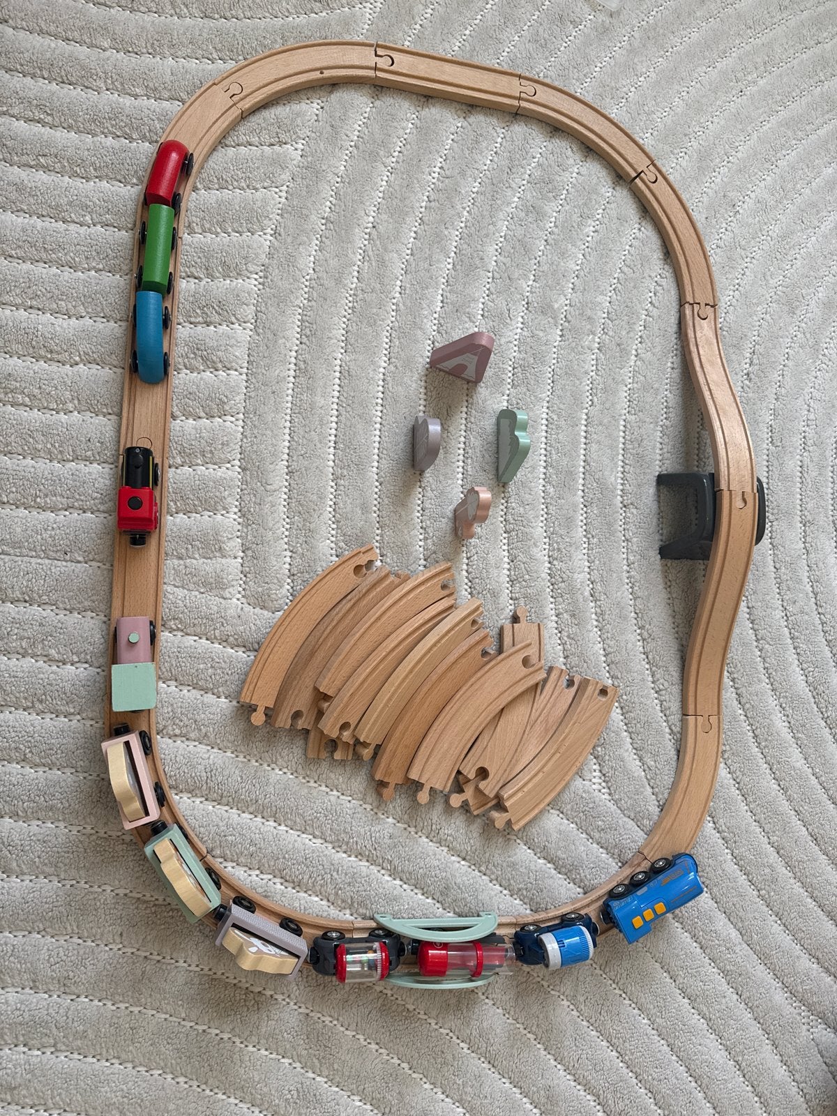 Complete treinbaan set: Little Dutch, IKEA & elektrisch, Ophalen of Verzenden, Gebruikt