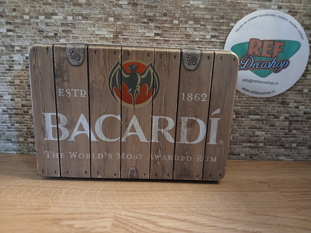 koektrommel bacardi, inhoud 2,5 liter, licentie, Verzamelen, Ophalen of Verzenden, Nieuw, Koek(jes), Overige merken