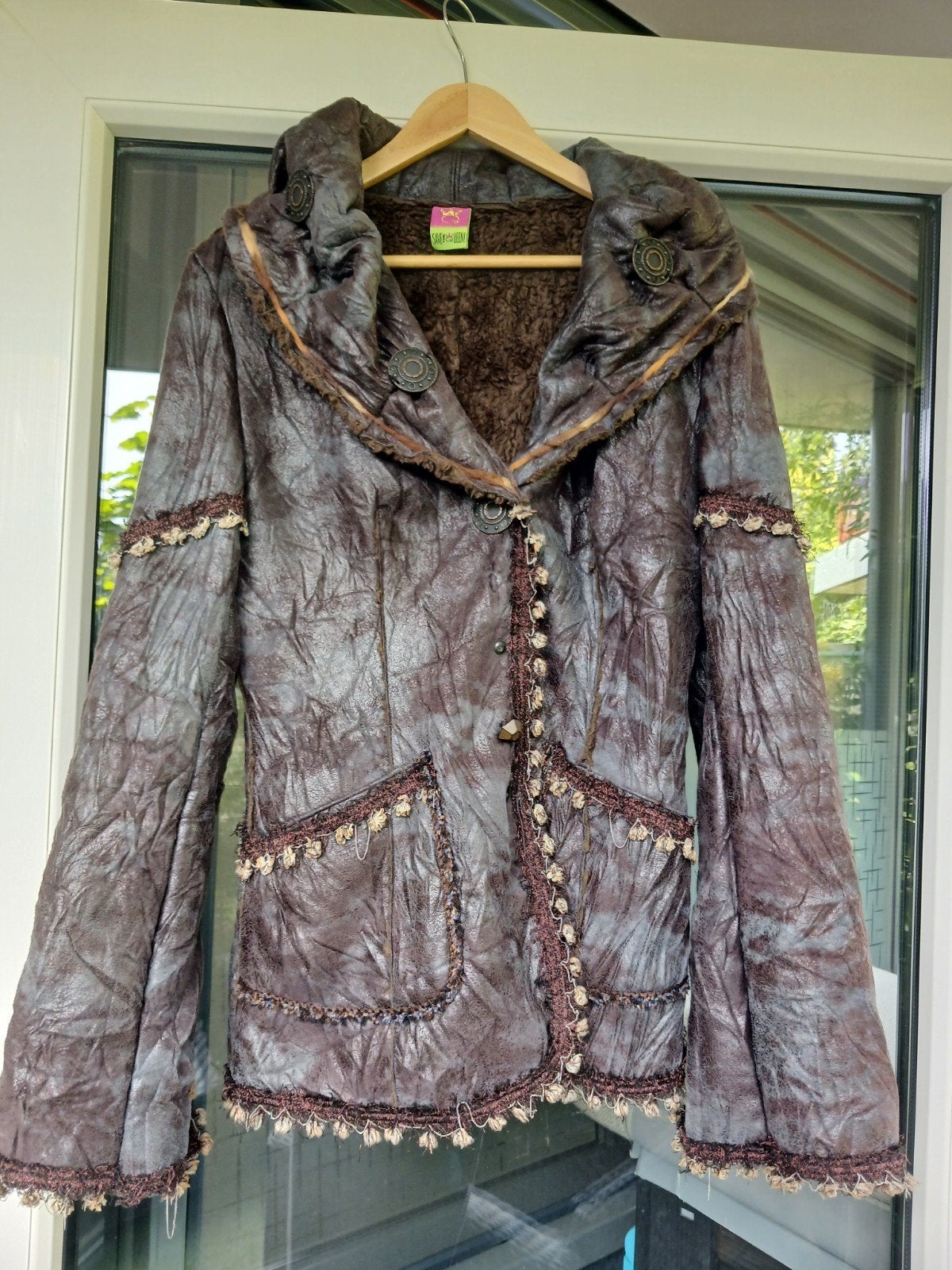 SAVE THE QUEEN hippie/boho tussenjas maat M, Maat 38/40 (M), Bruin, Zo goed als nieuw, Save the Queen